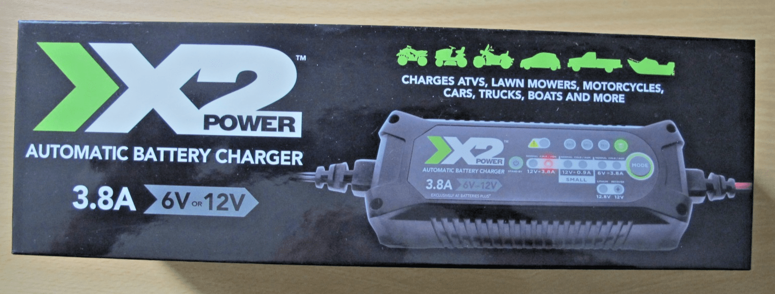 X2 Power Automatic Battery Charger 3.8A 6V - 12V Car Truck Boat Atv SLC10004A - MagsTag