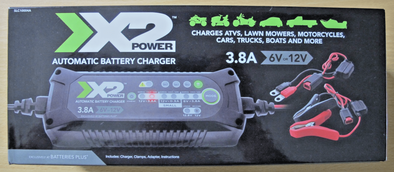 X2 Power Automatic Battery Charger 3.8A 6V - 12V Car Truck Boat Atv SLC10004A - MagsTag