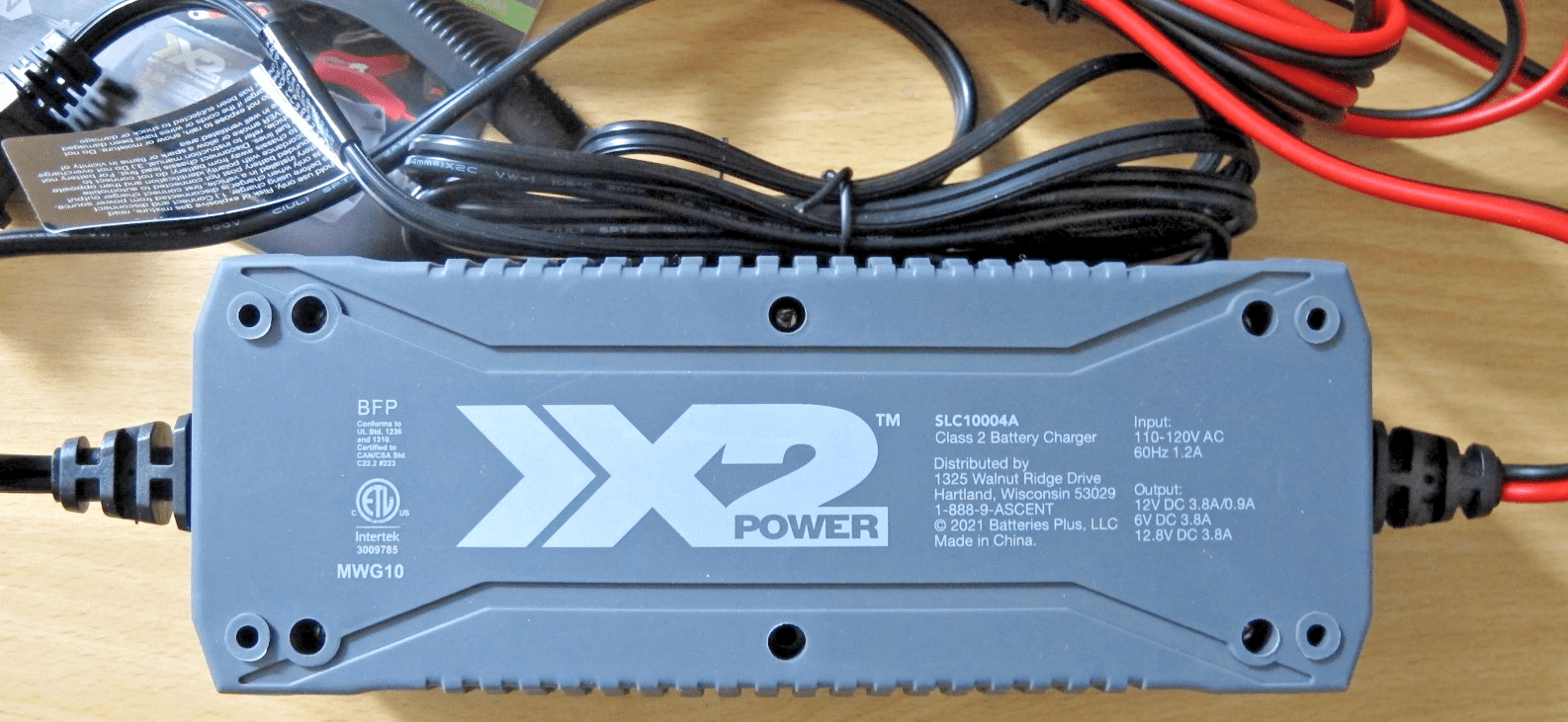 X2 Power Automatic Battery Charger 3.8A 6V - 12V Car Truck Boat Atv SLC10004A - MagsTag