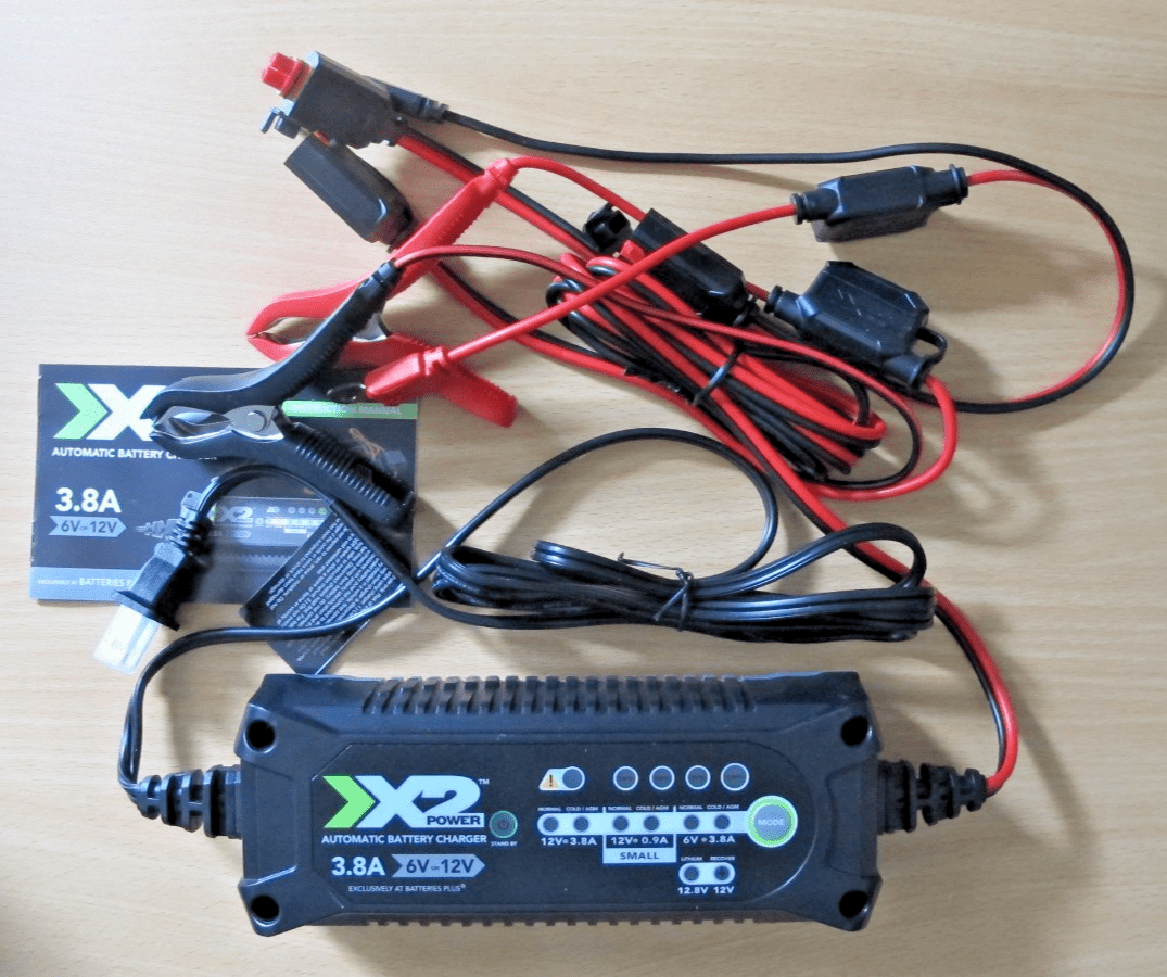 X2 Power Automatic Battery Charger 3.8A 6V - 12V Car Truck Boat Atv SLC10004A - MagsTag