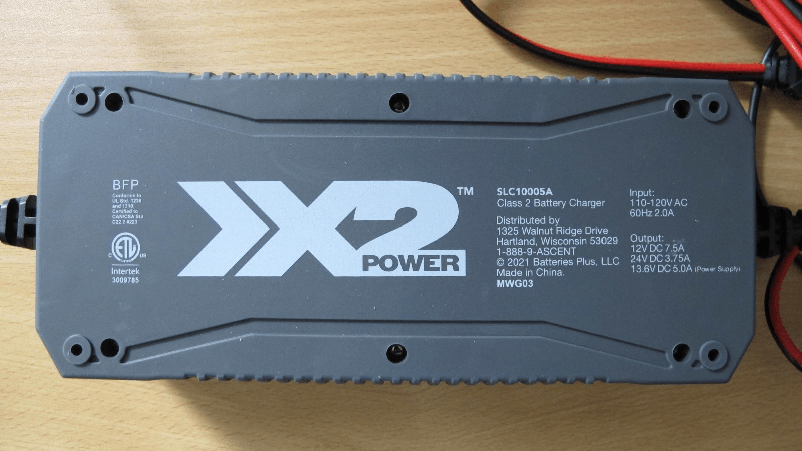 X2 Power Automatic Battery Charger 7.5A SLC10005A Car ATV Truck Boat 12v - 24v - MagsTag