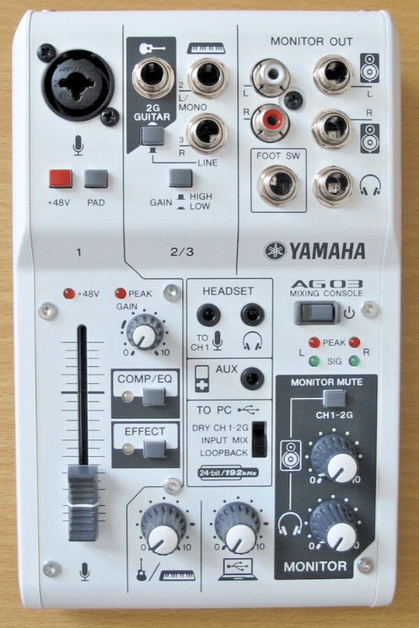 Yamaha AG03 3 - Channel Mixer USB Audio Interface Console Open Box - MagsTag