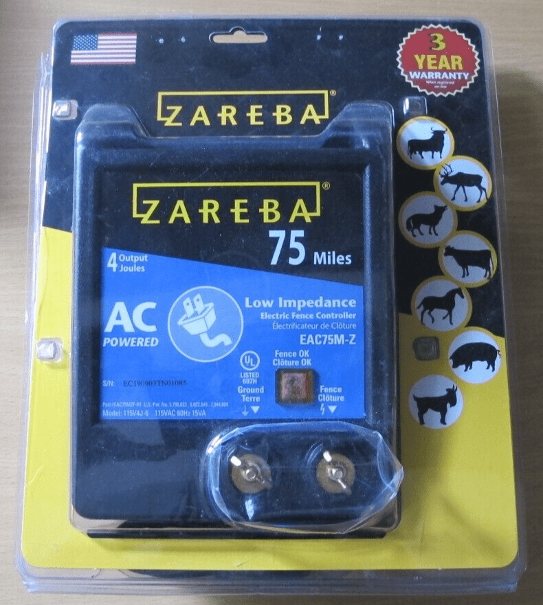 Zareba EAC75M - Z 75 Mile AC Low Impedance Electric Fence Charger Open Box Unused - MagsTag