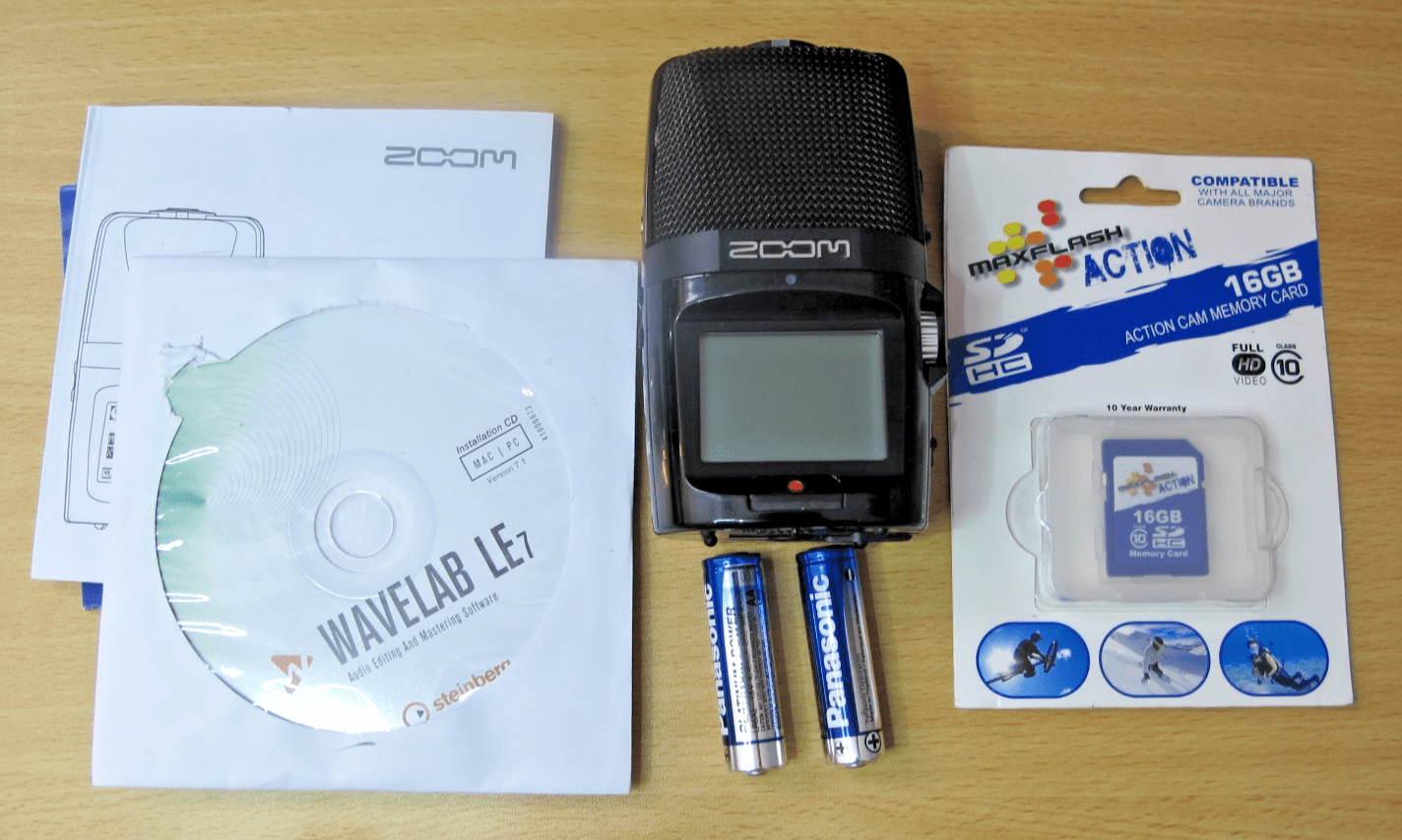 Zoom H2n Handy Recorder Portable Digital Audio Recorder 16GB SD Card USB - MagsTag