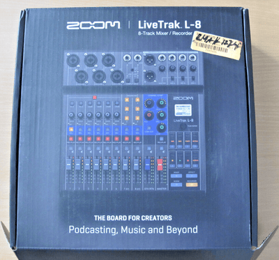 Zoom LiveTrak L - 8 Podcast Digital Mixer/Recorder Black Open Box - MagsTag