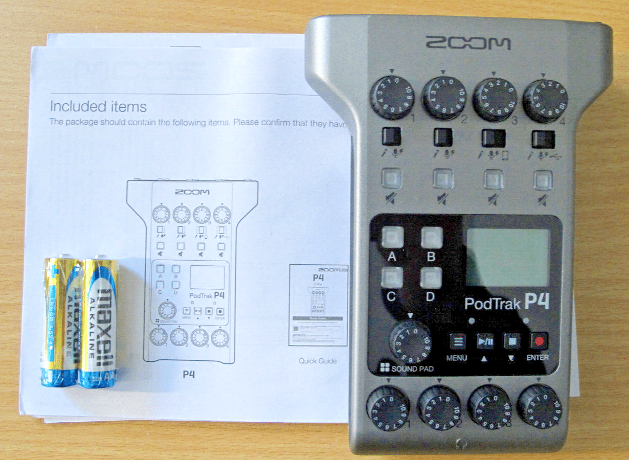 ZOOM ZP4 PodTrak P4 Podcast Recorder Audio Interface Open Box Unused - MagsTag