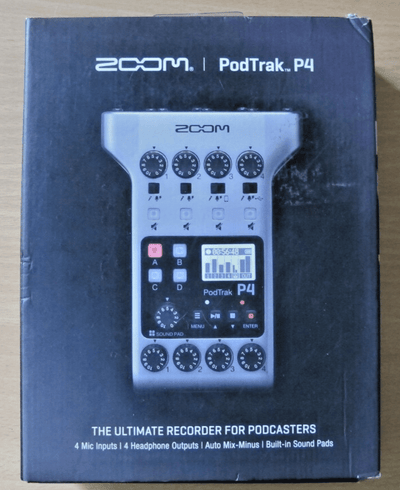 ZOOM ZP4 PodTrak P4 Podcast Recorder Audio Interface Open Box Unused - MagsTag
