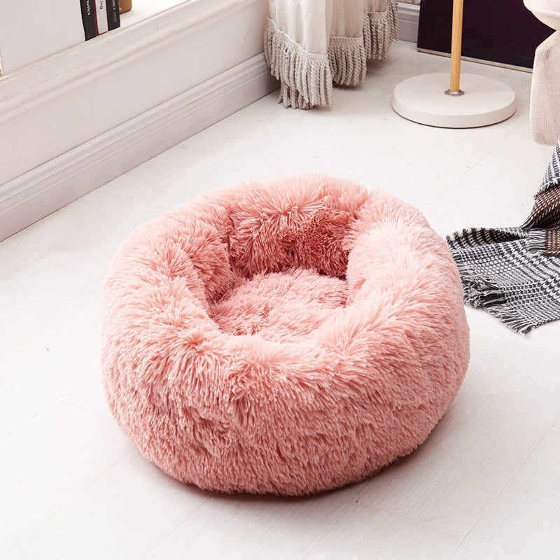 Dog Long Plush Dounts Bed
