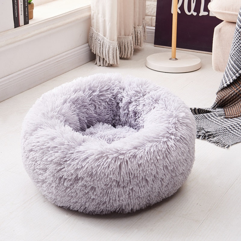 Dog Long Plush Dounts Bed