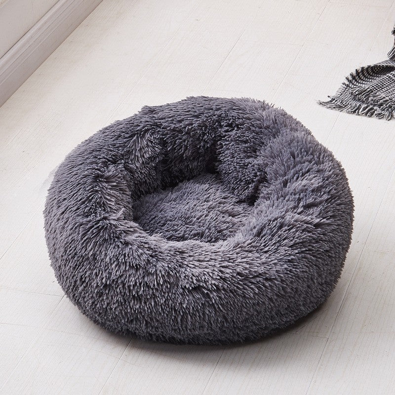 Dog Long Plush Dounts Bed