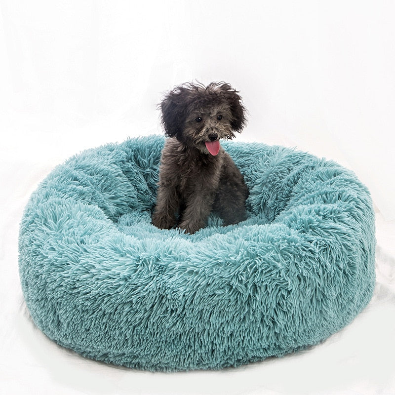 Dog Long Plush Dounts Bed