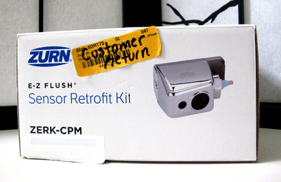 Zurn AquaSense E-Z Flush Sensor Retrofit Kit with Metal Cover in Chrome