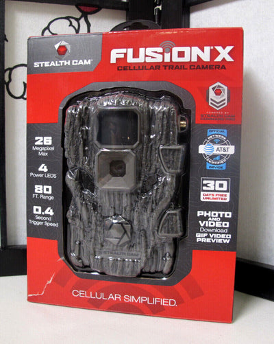 Stealth Cam Fusion X 26MP Cellular Trail Camera for AT&T