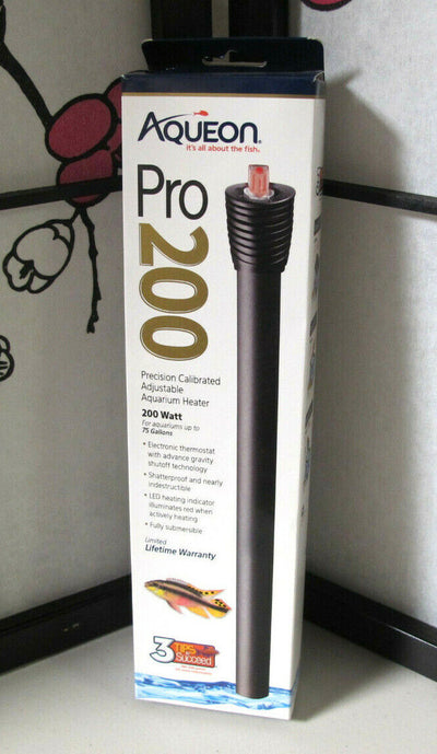Aqueon Pro 200 Precision Calibrated Adjustable Aquarium Heater