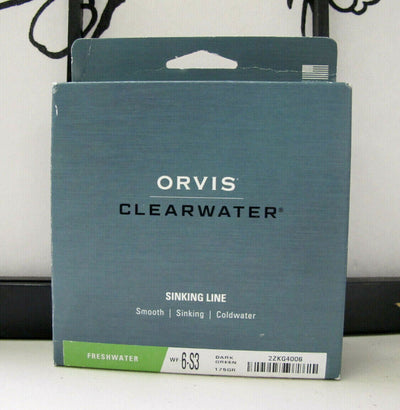 Orvis Clearwater Type III Sinking Fly Line Dark Green WF6-S3