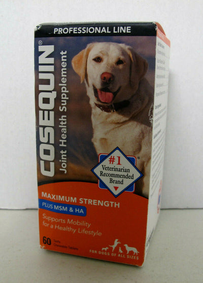 Cosequin Maximum Strength + MSM & HA Joint Health Supplement 60 Chews Exp 2023
