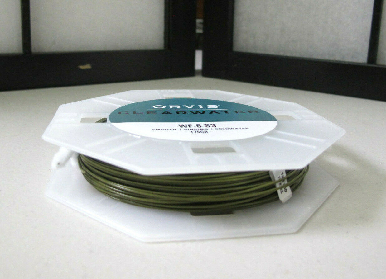Orvis Clearwater Type III Sinking Fly Line Dark Green WF6-S3