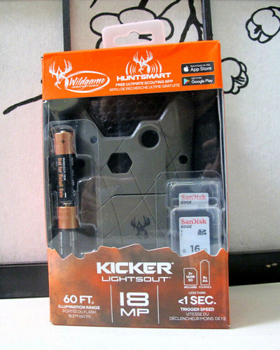 Wildgame Innovations Kicker Lightsout 18MP Trail hunting Camera Combo