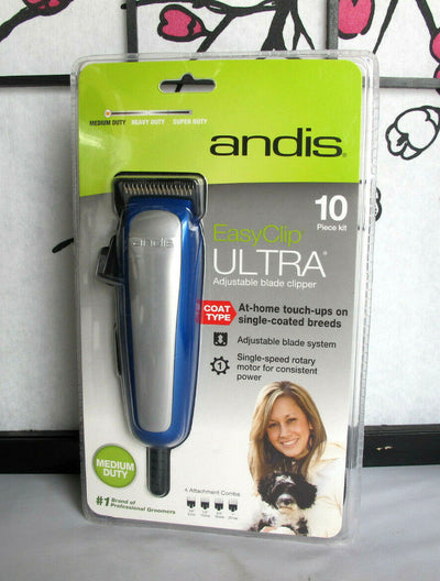 Andis EasyClip Ultra 10 Piece Adjustable Blade Clipper Kit 60165