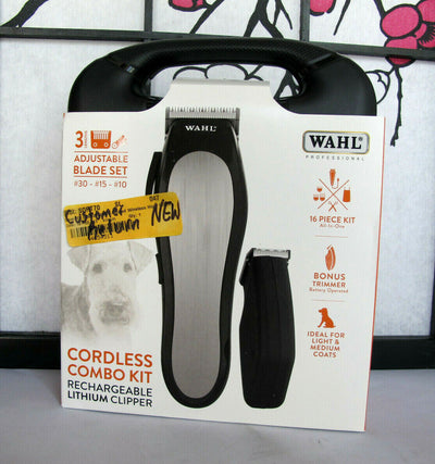 Wahl Cordless Combo Kit Rechargeable Lithium Pet Clipper 78002