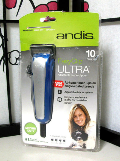 Andis EasyClip Ultra 10 Piece Adjustable Blade Clipper Kit 60165