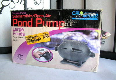 Cal Pump 1500GPH Torpedo Pump Submersible/Open Air Large Ponds Pump