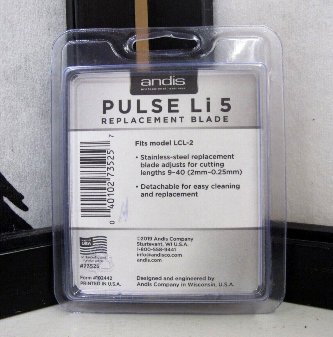 ANDIS Pulse Li 5 Replacement Blade Size 9 - 40 - MagsTag