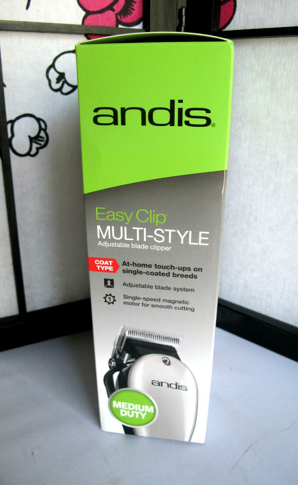 Andis Single - Speed EasyClip Multi - Style Adjustable Blade Clipper 10 Piece Kit - MagsTag