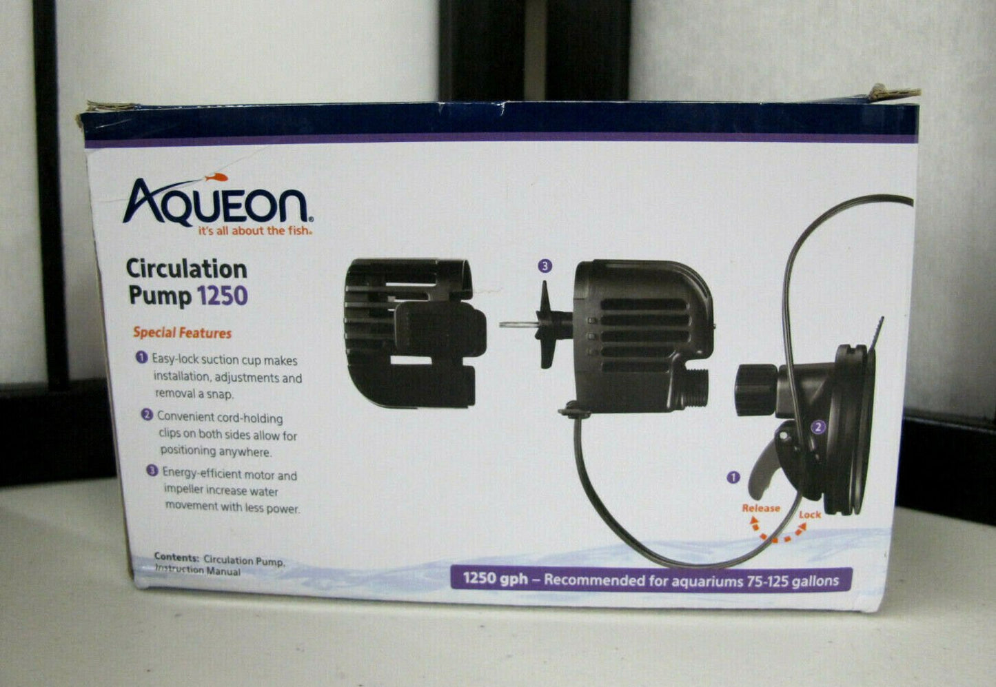Aqueon Freshwater & Saltwater Circulation Aquarium Pump 1250 GPH - MagsTag