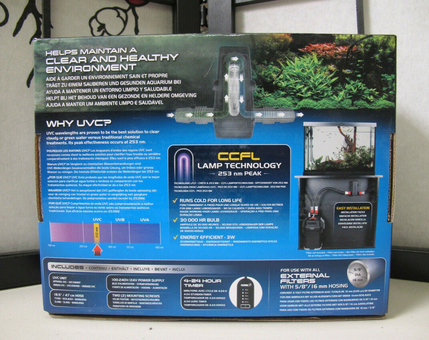 Fluval UVC In - Line Clarifier Up To 100 GAL - MagsTag