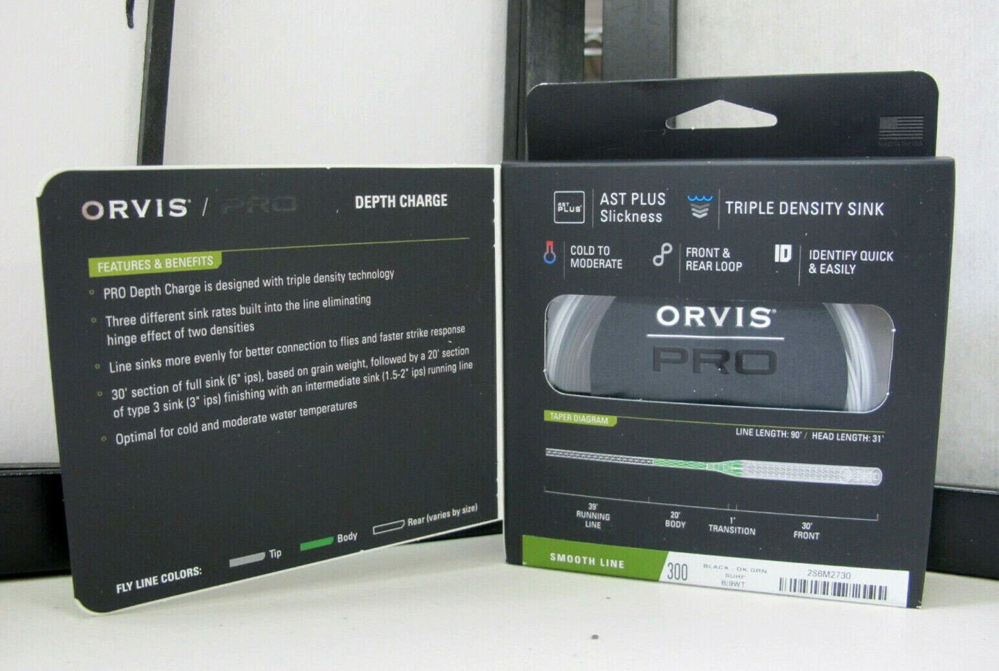 ORVIS Pro "Depth Charge" 3D Smooth Fish Line 300 Weight - MagsTag
