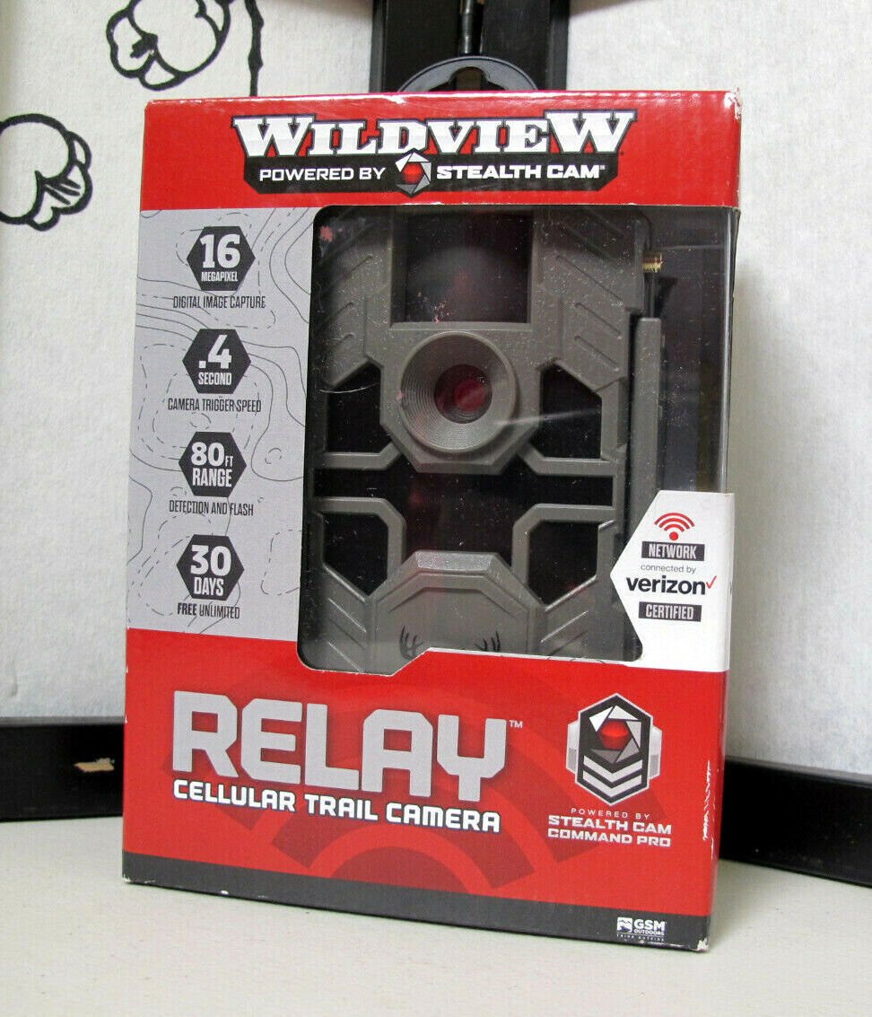 Stealth Cam Wildview Relay Cellular Trail Camera - 16MP Verizon Carrier - MagsTag