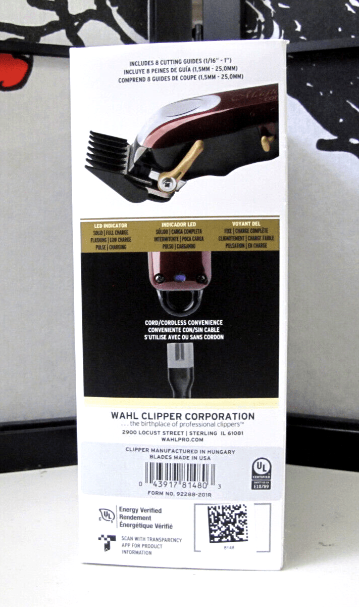 Wahl Professional 5 Star Cordless Magic Clip Hair Clipper - MagsTag